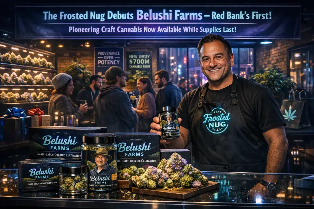 The Frosted Nug Debuts Belushi Farms, Pioneering Craft Cannabis in Red Bank