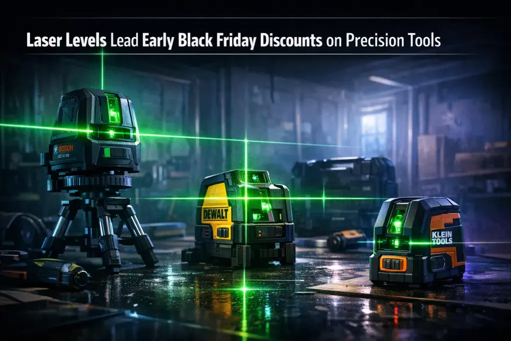Laser Levels Lead Early Black Friday Discounts on Precision Tools